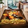 Agatsuma Zenitsu Design Area Rug Personalized Name- Non-Slip, Soft & Cozy Floor Mat for Living Room, Office - Indoor/Outdoor Carpet