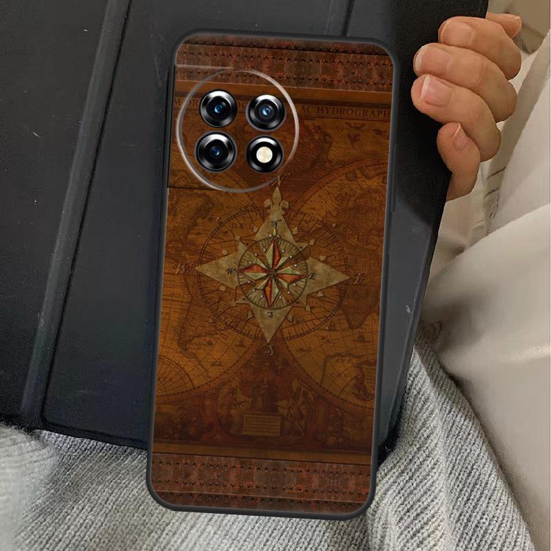 Чехол-компас для OnePlus 15 13 12 11 13R 13T 10T 10R 12R OnePlus Nord 5 CE 2 3 4 Lite N20 N30
