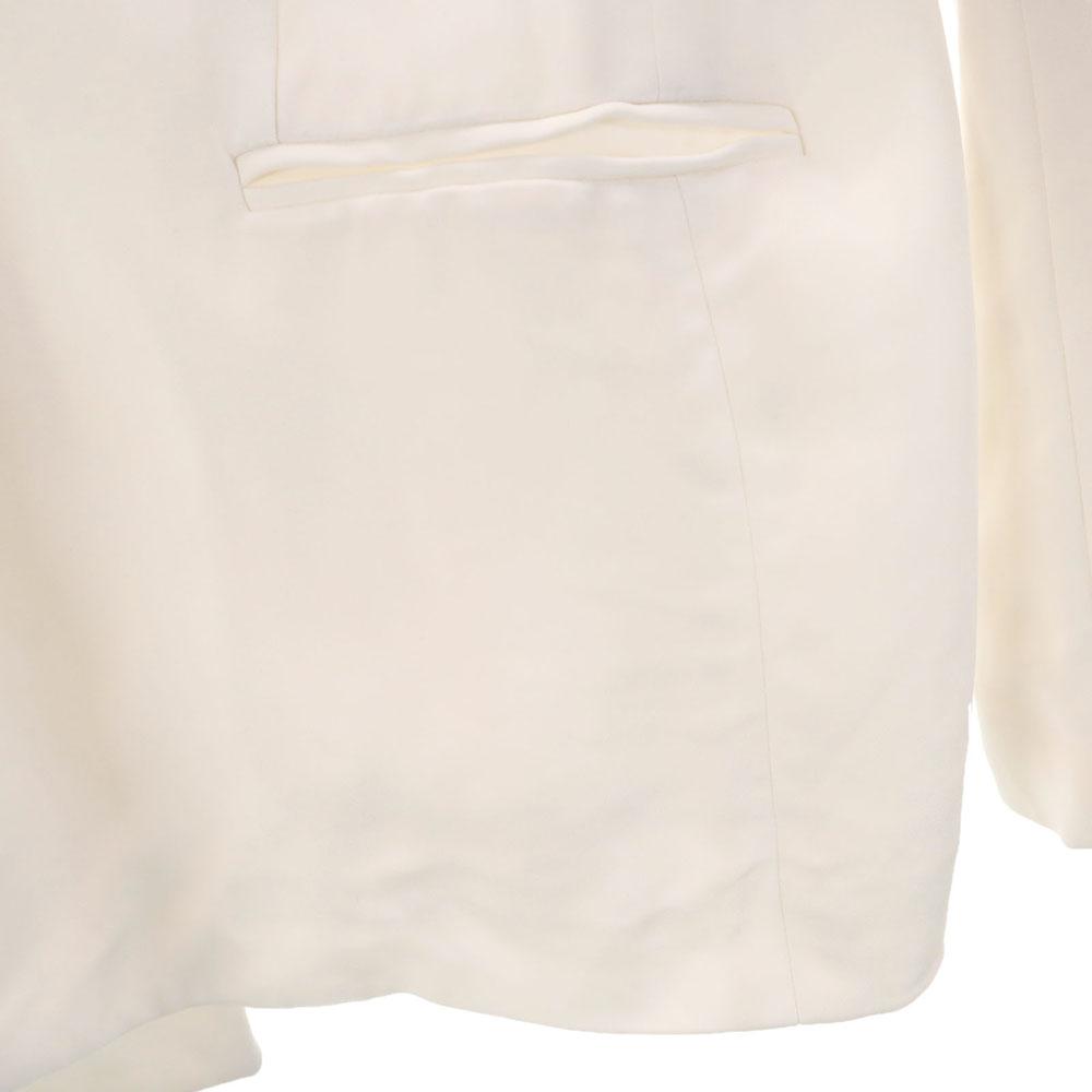 Celine Приталенный жакет с длинным рукавом 38 Белый система Женский Б/у