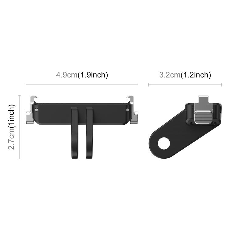 For Insta360 GO  UItra PULUZ Plastic Magnetic Quick Release Base Mount (Black)