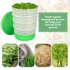 Round Bean Sprouting Tray with Drain Holes Stackable Bean Cultivation Germination Pot Soil-Free Bean Sprouts Microgreens Wheatgrass Growing Container