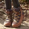 Retro Style Women Embroidery Flat Zipper Keep Warm Short Boot Round Toe Shoes