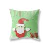 Чехол на подушку с рисунком Санта-Клауса, снеговика и рождественского принта, украшение для дома, гостиной, квадратная подушка, наволочка