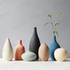 Morandi Modern Vase Матовая керамическая цветочная композиция Контейнер Минималистская керамическая ваза Украшение обеденного стола Вазы Blumen