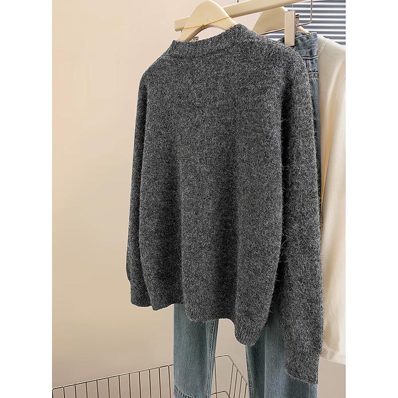 Women's V-Neck Loose Knit Cardigan