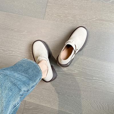 12 см увеличение внутренней высоты женские новые туфли на толстой подошве в стиле ретро для ношения на улице маленького размера 33