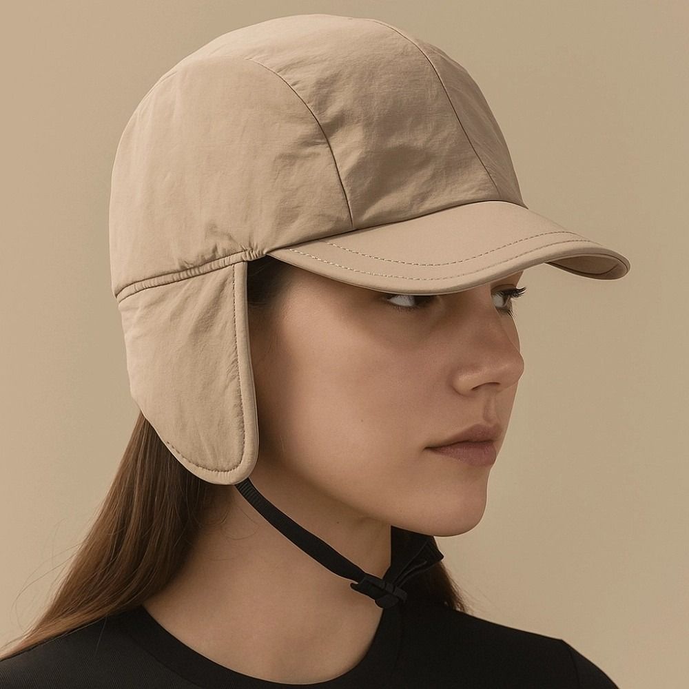 Легкая Шапка-Ушанка с Козырьком Японский Стиль Ветрозащитная Пилотская Кепка Защита Ушей Ушанка Зимняя