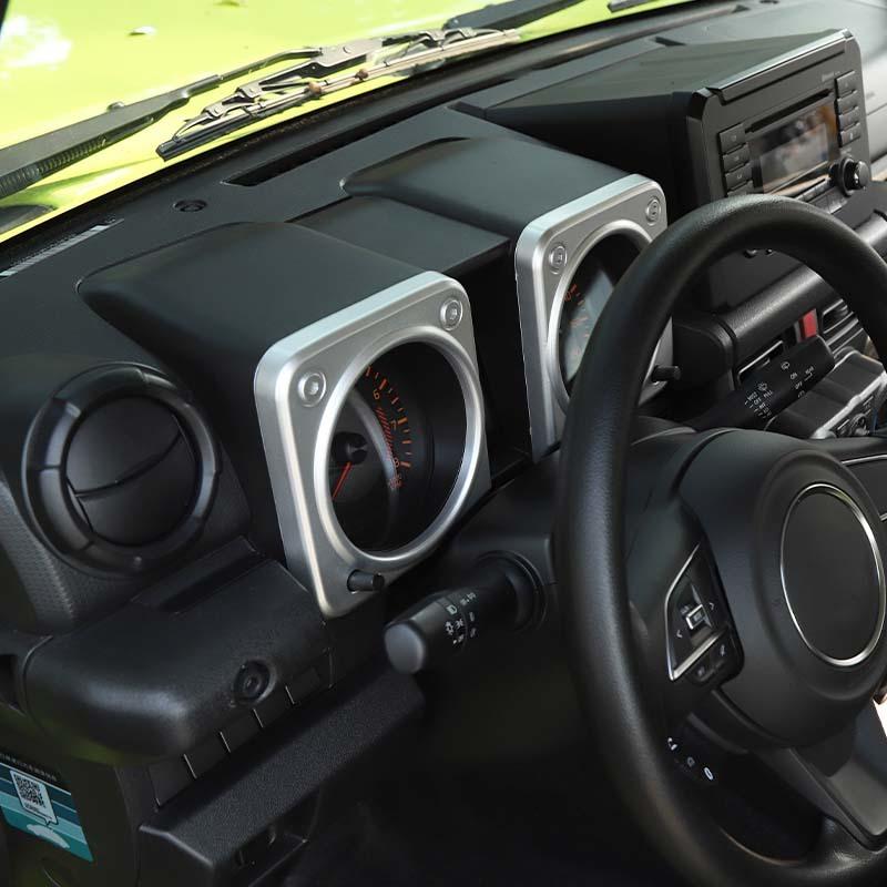  Декоративные наклейки на приборную панель автомобиля из АБС-пластика для Suzuki Jimny 2019, аксессуары для интерьера с принтом из углеродного волокна