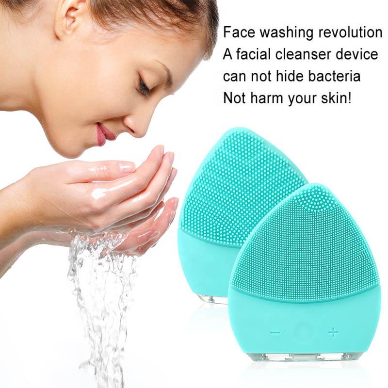 waterproof face scrub massage beauty equipment electronic facial cleansing brush