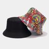 2027 NEW KJ Custom Printing Reversible Wide Brim Bucket Hat Unisex All Over Print Polyester Bucket Hat With Private Brand Label