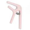 Guitar Capo Sturdy ABS Spring Even Pressure Easy Operation Capo for Acoustic Guitar Ukulele Bass Banjo Mandolin Pink