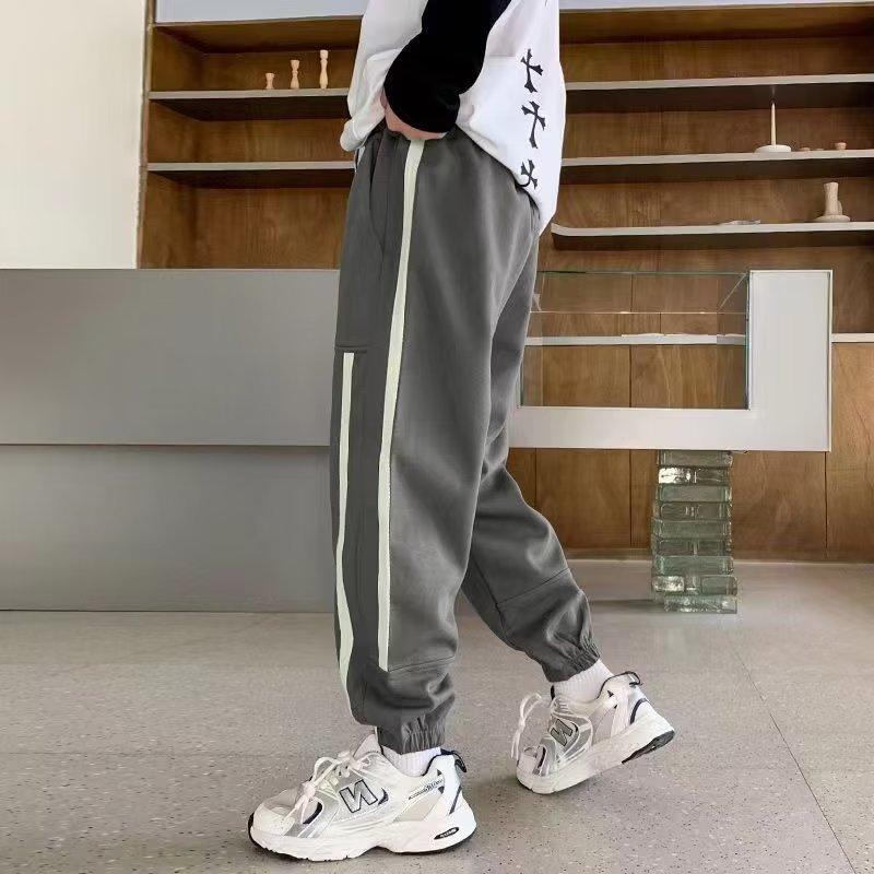 Брюки для маленьких мальчиков, облегающие леггинсы, спортивные штаны, детские повседневные штаны для бега