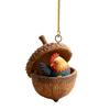 1/8Pcs Christmas Ornament Acrylic Forest Animal Acorn Ornament Holiday Party Hanging Decoration Christmas Gift