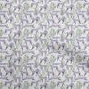Cotton Flex Dusty Violet Fabric Tropical Leaf with Animal Fabric for Sewing Printed Craft Fabric by The Yard 40 Inch