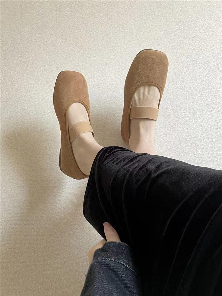 Leather Single Shoes Women's Shoes Flat Retro Mary Jane Shoes