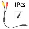 RCA Video Cable For Car Monitor And Reverse Backup RearView Camera 4-Pin Male To CVBS RCA Female Connector Wire Harness