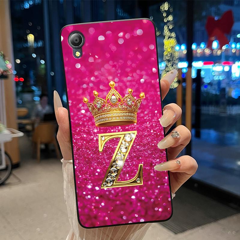 Cute New Design Crown Letter Shockproof Soft Phone Case For Asus ZenFone Live (L1) ZA550KL Bumper Silicone Black Case Cover