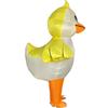 Креативное Хэллоуинское представление Надувной милый костюм животного: Гуляющая маленькая желтая уточка