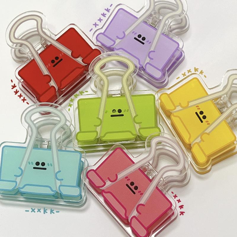5Pcs Acrylic Spring Clip Memo Note Holder Set For Test Papers Documents School Office Organization Stationery Desk Decor