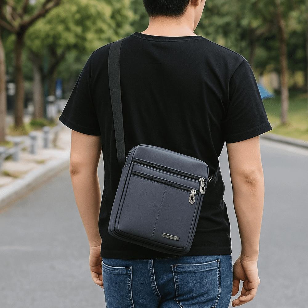 Oxford Cloth Male Crossbody Bags Multi Layer Messenger Bag Casual Men's Shoulder Bag for Home
