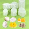 Cute Animal Shape 3D Animals Silicone Molds Lovely Cake Decorating Molds Desktop Decoration