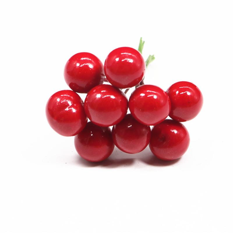 Рождественские маленькие ягоды вишни DIY маленькие ягоды 100 шт. свадебные принадлежности украшения мини тычинки цветы аксессуары