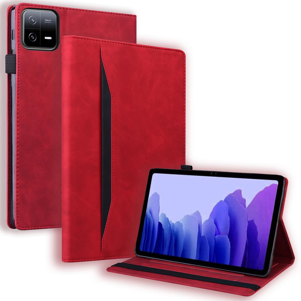Для Xiaomi Pad 6S Pro 12.4 PU кожаный деловой чехол-подставка для планшета