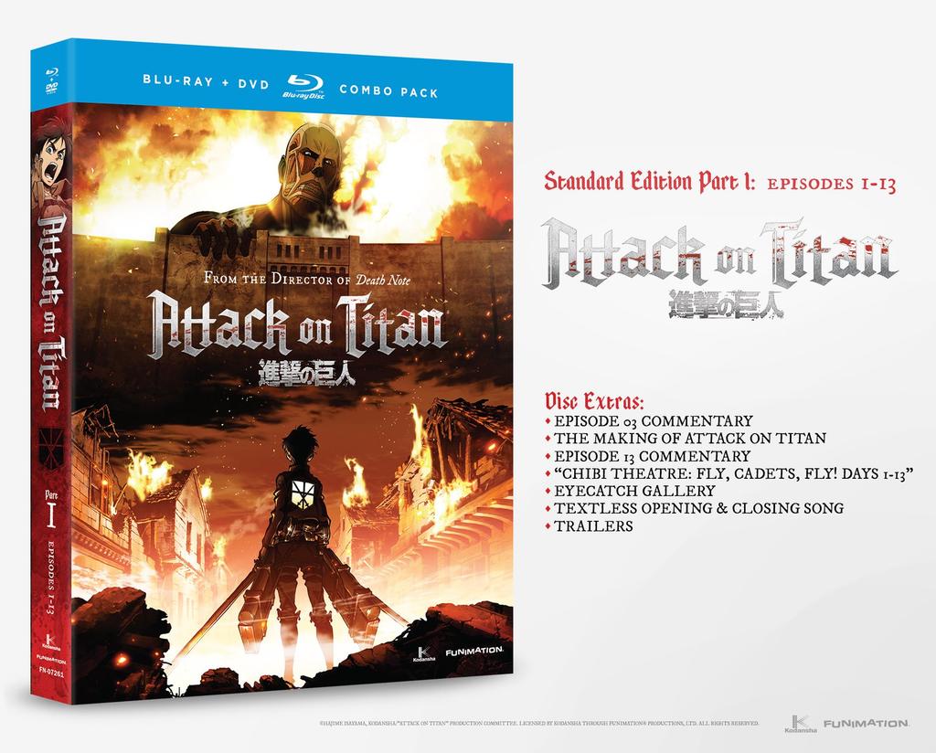 Attack On Part 1 Standard Edition North American Version Attack On Titan Titan / Pt.1 [Blu-ray+DVD][Import]
