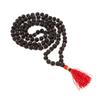 Black Rudraksha Mala 7 MM | Natural Rudraksha Beads Necklace | Meditation and Yoga Beads | Hindu Prayer Necklace | Sacred Jewelry | Unique Gift