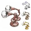 2 Pcs Metal Crystal Glass Curtain Holdback Wall Tie Back Hooks Hanger Holder Window Accessories