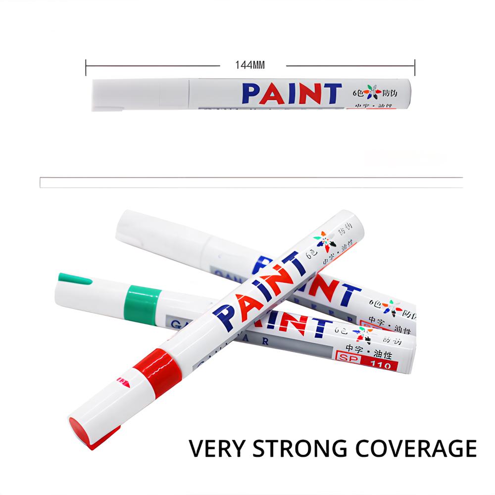 12 Colors Paint Marker Pen Fade-proof Car Tyre Tire Tread CD Metal Permanent Paint Marker Graffti Oily Macador Caneta Stationery