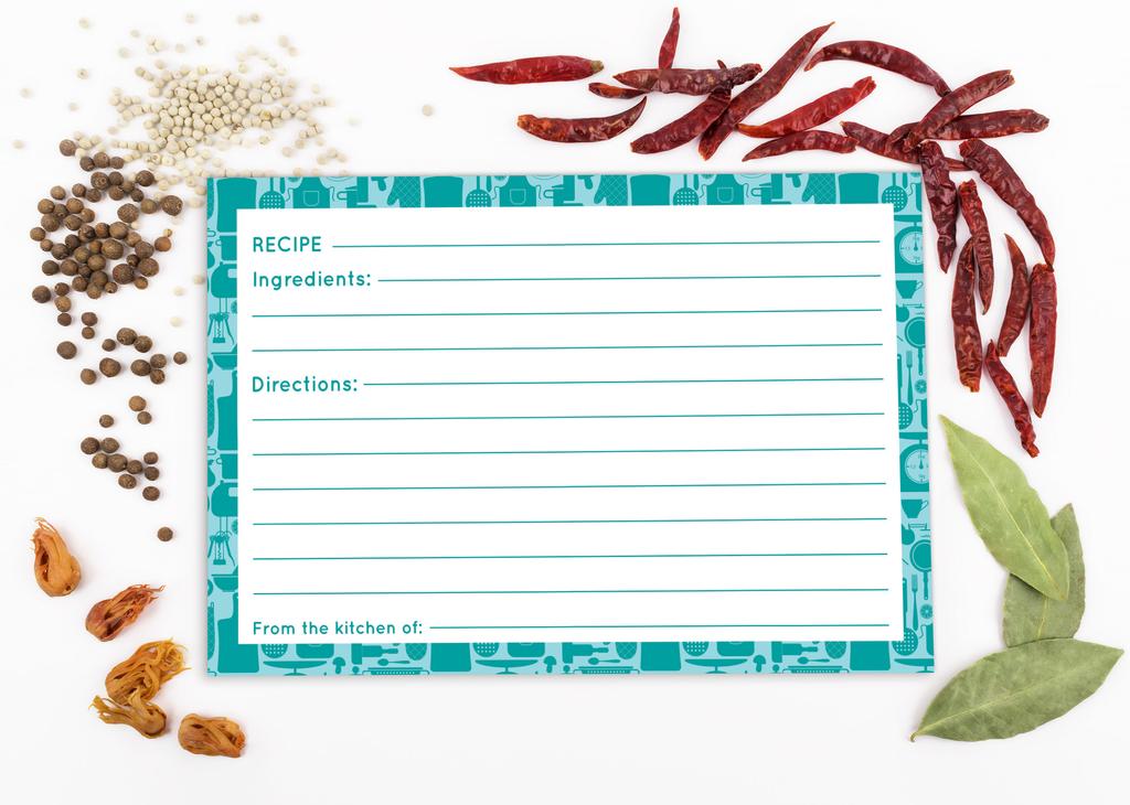 Inkdotpot Карточка с рецептом 6x4 дюйма, односторонние карточки с рецептами, рамки, карточки с рецептами, свадьба, девичник, детский душ — упаковка