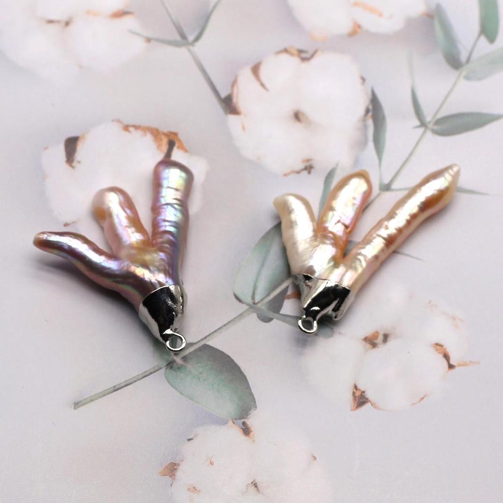 Pearl Pendant Freshwater Pearl Baroque Pendant For Jewelry Making DIY Necklace Accessory