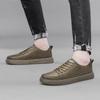 New Mens Breathable Casual Leather Board Shoes Genuine Leather Outdoor Antiskid Walking Shoes Flat Designer Lace-Up Oxford Shoes