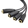 3.5mm Female 3.5mm Aux Splitter Audio Cable 3.5mm 1/8 TRS Male HUB Splitter Audio Cable  PC