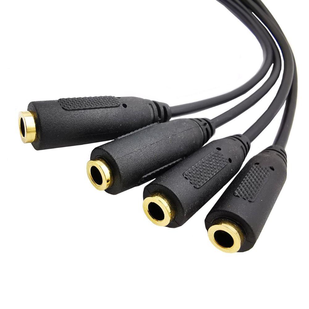3.5mm Female 3.5mm Aux Splitter Audio Cable 3.5mm 1/8 TRS Male HUB Splitter Audio Cable  PC