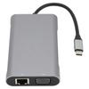 Док-станция USB C Hub 10 в 1 4K Интерфейс PD Порт зарядки 3 USB порта Многофункциональный концентратор