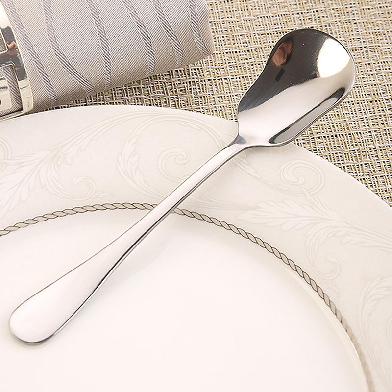 Нержавеющая сталь, круглая ложка с большой головкой, чистая, красная, золотистая, для ужина, с длинной ручкой, десертные ложки для перемешивания, кухонные аксессуары, гаджеты