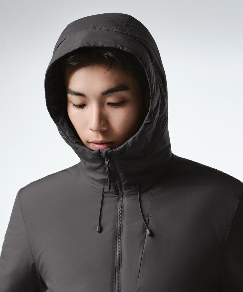 MUSINSA STANDARD [City Leisure] Hooded All-Round Padded Jacket [Grey]