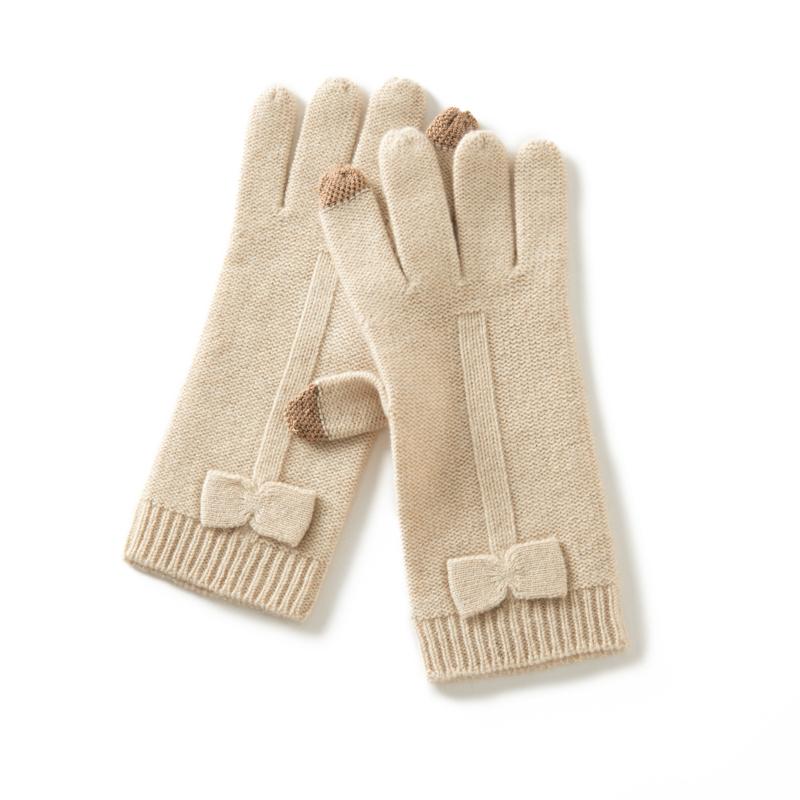 Women's cashmere gloves, Qinghe cashmere, 100% cashmere, autumn and winter gloves, warm, fashionable,