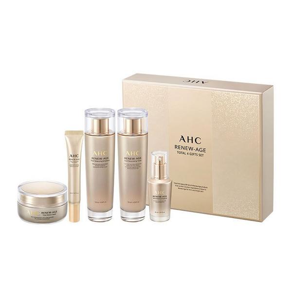 AHC Renewed Age Total 4 типа подарка + набор сумок для покупок, 2 комплекта, популярный корейский косметический набор