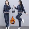 Women's Winter Warm Suit Pullover Hoodie + Pants 2 Piece Set