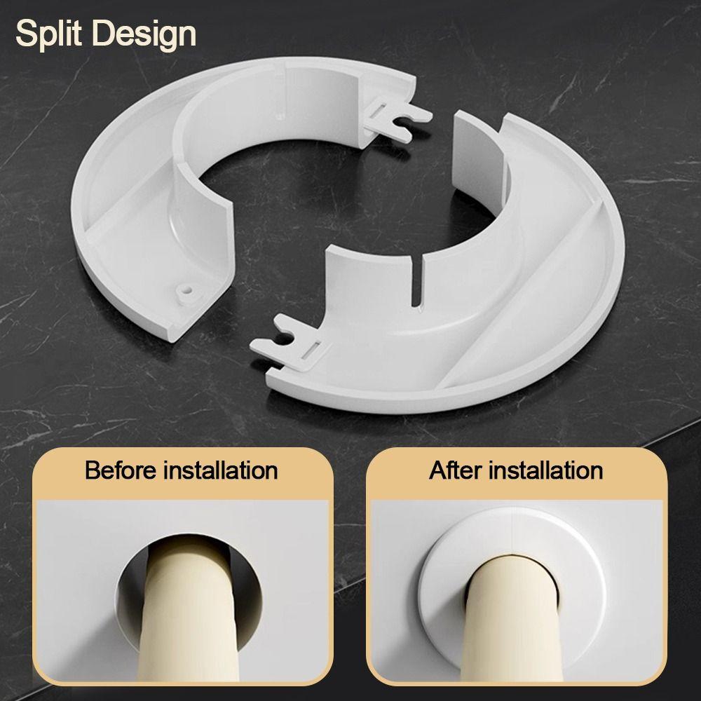 Split Type Air Conditioning Pipes Cover Plastic Wall Hole Duct Cover  Cable Entry