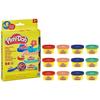 Play-Doh Pack of 12 Imagination At the Party, Stickers and 28 G Pots of Modelling Clay, Small Gifts, Creative Hobbies for Enf