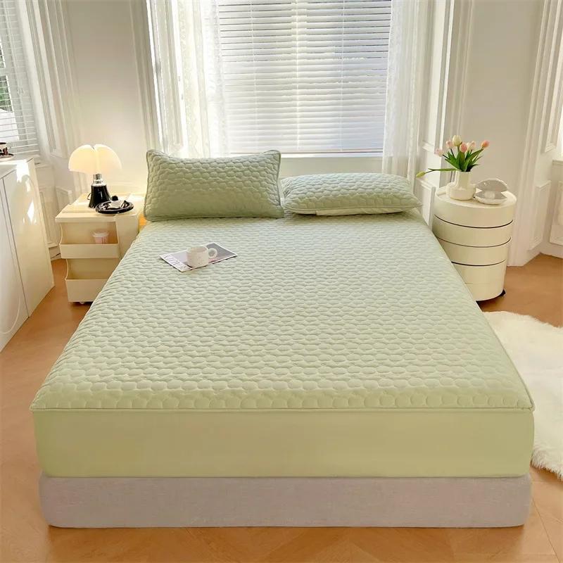 Новый класс А антибактериальный водонепроницаемый четырехсезонный хлопковый наполнитель с утолщенной простыней защитный чехол для матрасов