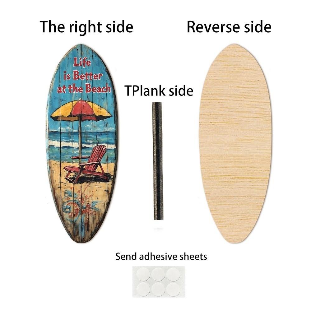 Summer Surfboard Wall Hanging Colorful Beach Decor Wall Art  Home Bedroom Decor