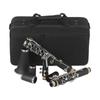 Clarinet ABS 17 Key bB Flat Soprano Binocular Clarinet with Cleaning Cloth Gloves Reeds Screwdriver