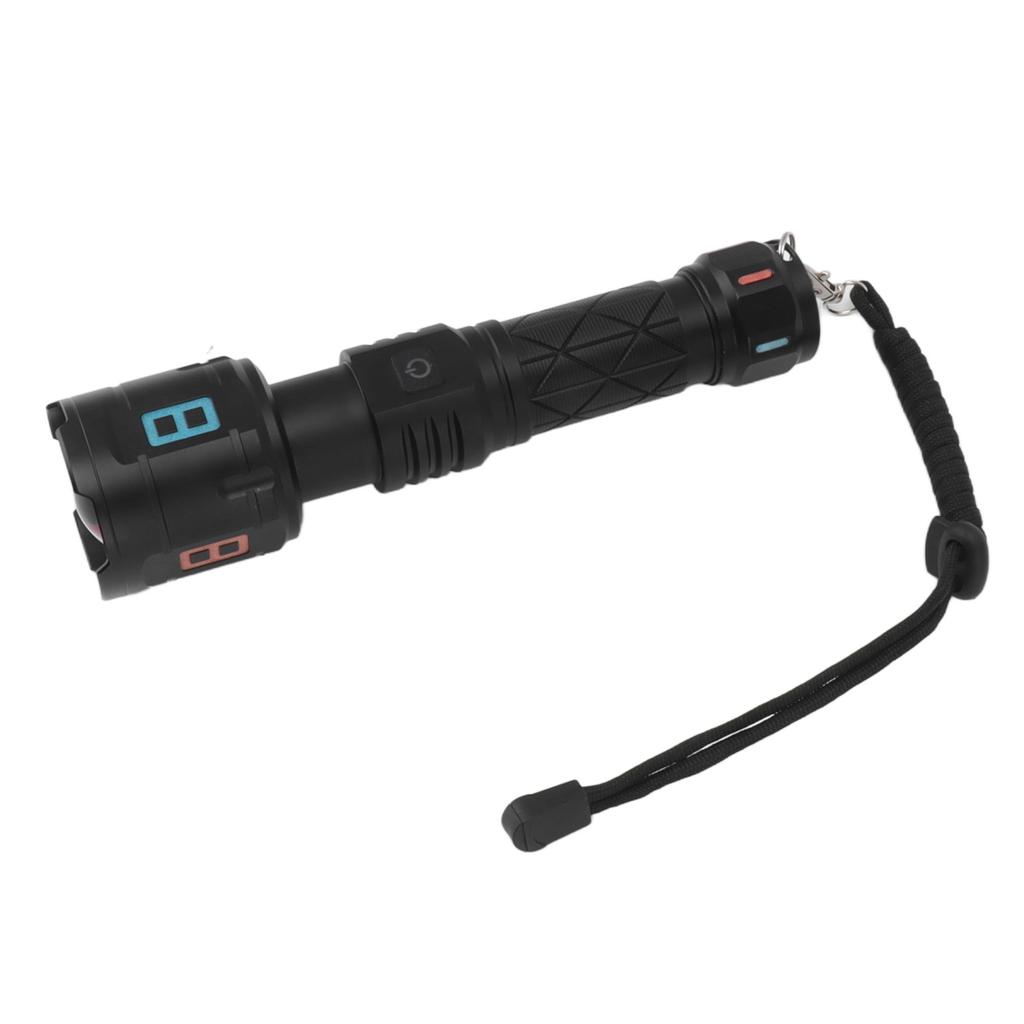 Rechargeable LED Flashlights 10000LM 5 Modes Super Bright Waterproof Flashlights with Fluorescent