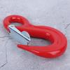 5000kg Load Capacity Alloy Steel Crane Hook Red Safety Latch Hook  Ship Construction