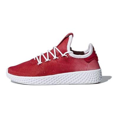 Кроссовки Pharrell x Tennis Hu C Scarlet White Детские Красная Обувь-Белая BB6838